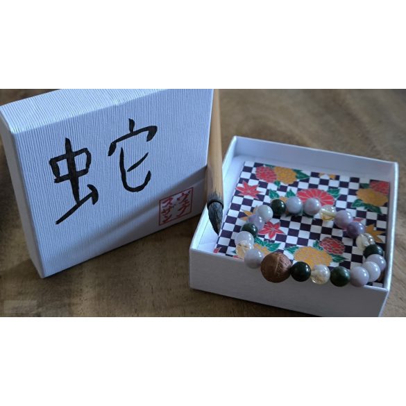 2025 a Kígyó éve  ZEN Boldogság talizmán ásványkarkötő  NYUGALOM, EGYENSÚLY, SZERENCSE