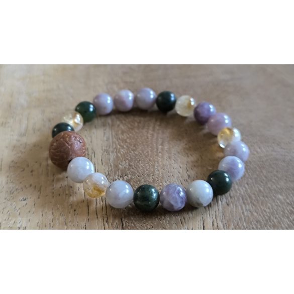 2025 a Kígyó éve  ZEN Boldogság talizmán ásványkarkötő  NYUGALOM, EGYENSÚLY, SZERENCSE