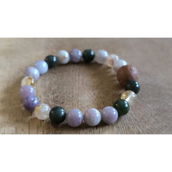 2025 a Kígyó éve  ZEN Boldogság talizmán ásványkarkötő  NYUGALOM, EGYENSÚLY, SZERENCSE