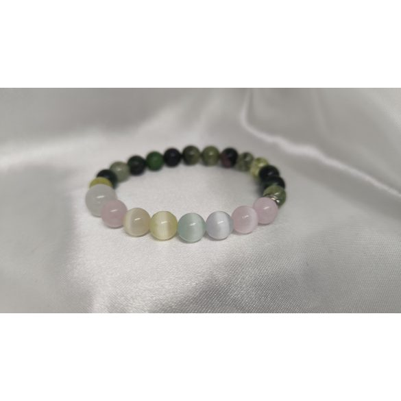 Harmónia és Szeretet – Szelenit, rózsakvarc és prehnit ölelésében