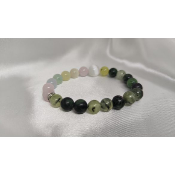 Harmónia és Szeretet – Szelenit, rózsakvarc és prehnit ölelésében