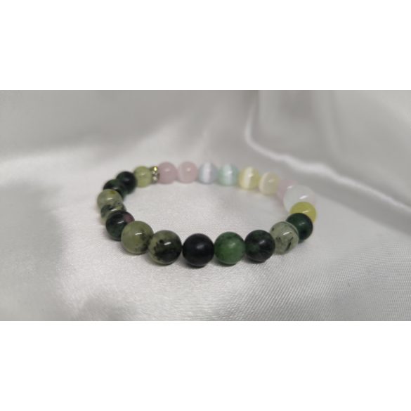 Harmónia és Szeretet – Szelenit, rózsakvarc és prehnit ölelésében