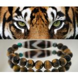 DZI Tigrisfog & Tigrisszem unisex karkötő – a valódi erő, siker és védelem szimbóluma