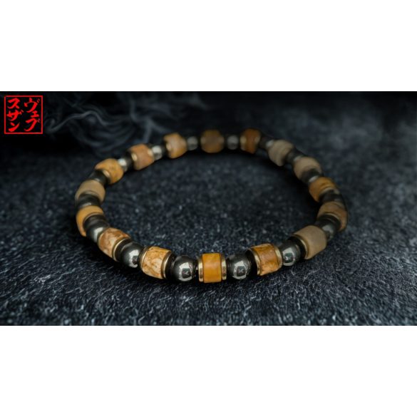 Monolith - Képjáspis & Hematit férfi ásvány karkötő – A Föld ereje a csuklódon 