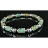 Monolith - Afrikai Türkiz & Hematit Karkötő férfi ásvány karkötő – A Változás 