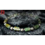 Monolith - Afrikai Türkiz & Hematit Karkötő férfi ásvány karkötő – A Változás 