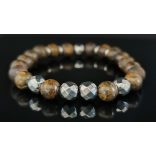 Monolith - Bronzit & Hematit férfi ásvány karkötő   – Védelem és Harmónia