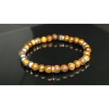 Monolith - Tigrisszem & Hematit férfi ásvány karkötő  - A Tigris ereje 