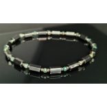 Monolith - Quantum quattro & Hematit férfi ásvány karkötő .   A Föld és Lélek 