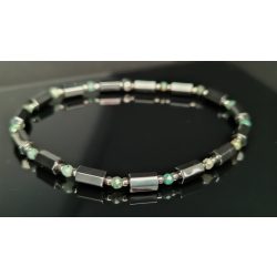   Monolith - Quantum quattro & Hematit férfi ásvány karkötő .   A Föld és Lélek 