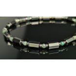 Monolith - Quantum quattro & Hematit férfi ásvány karkötő .   A Föld és Lélek 