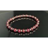 Monolith - Gránát & Hematit férfi ásvány karkötő  -  A Vörös Belső Tűz 