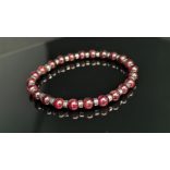 Monolith - Gránát & Hematit férfi ásvány karkötő  -  A Vörös Belső Tűz 