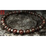Monolith - Gránát & Hematit férfi ásvány karkötő  -  A Vörös Belső Tűz 