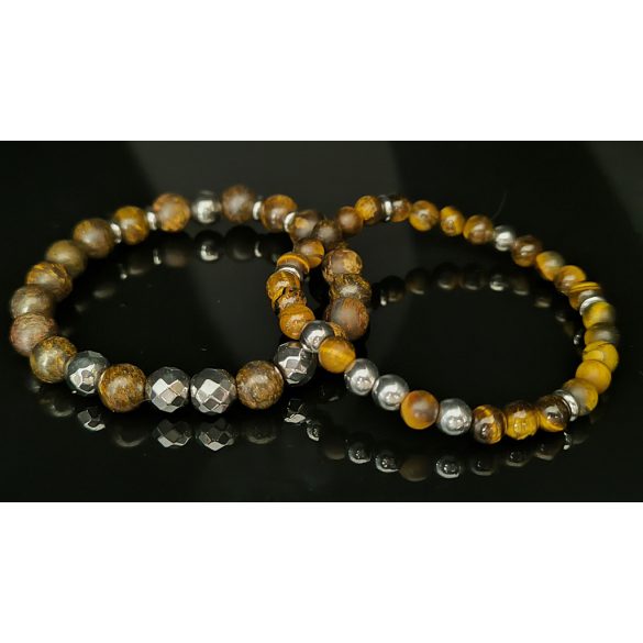 Monolith Bronz – férfi ásvány karkötők - Erő és Tartás