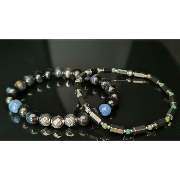 Monolith Azul – férfi ásvány karkötők - Fókusz és Stabilitás