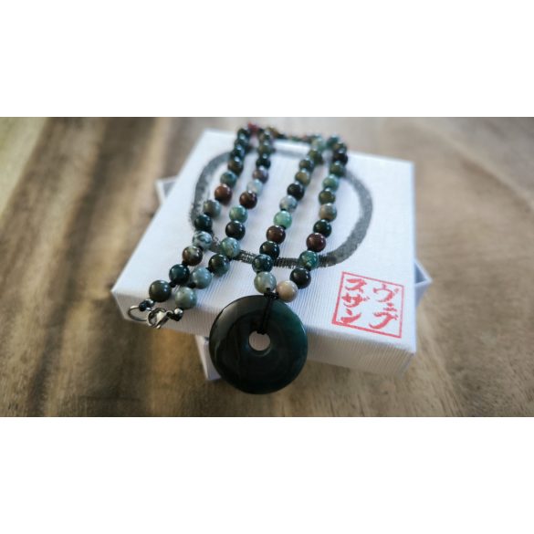 ZEN Boldogság Talizmán Nyaklánc – Indiai Achát