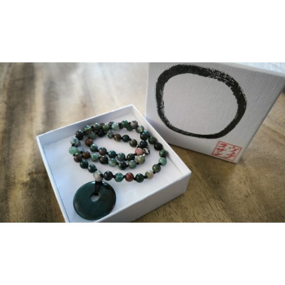 ZEN Boldogság Talizmán Nyaklánc – Indiai Achát