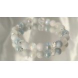 Őrangyal Karkötő – Cölesztin & Kék Angyal Aura Szelenit & Fehér Aura Szelenit