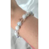 Őrangyal Karkötő – Cölesztin & Kék Angyal Aura Szelenit & Fehér Aura Szelenit