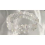 Őrangyal Karkötő – Angyal Aura Kvarc & Fehér Aura Szelenit & Fehér Szelenit