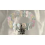 Gyerek Őrangyal Karkötő – Pasztell Vegyes Szelenit & Rózsakvarc & Angyal Medál