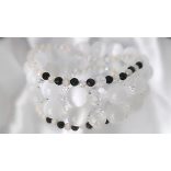 Őrangyal Karkötő – Fehér Szelenit & Hegyikristály + Kísérő Karkötő – Szerafinit & Cirkon 