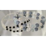 Őrangyal Karkötő – Angelit & Világoskék Szelenit + Kísérő Karkötő – Szerafinit & Cirkon (4 mm)