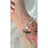 Őrangyal Karkötő – Arany Rutil & Sárga Szelenit & Fehér Szelenit + Kísérő Karkötő – Szerafinit & Cirkon (4 mm)