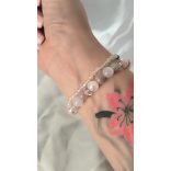 Őrangyal Karkötő – Morganit & Angyal Aura Rózsaszín Szelenit & Fehér Szelenit + Kísérő Karkötő – Szerafinit & Cirkon (4 mm)