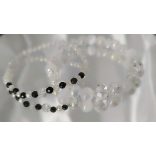 Őrangyal Karkötő – Angyal Aura Kvarc & Fehér Angyal Aura Szelenit & Fehér Szelenit + Kísérő Karkötő – Szerafinit & Cirkon (4 mm)