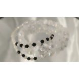 Őrangyal Karkötő – Angyal Aura Kvarc & Fehér Angyal Aura Szelenit & Fehér Szelenit + Kísérő Karkötő – Szerafinit & Cirkon (4 mm)