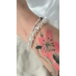 Őrangyal Karkötő – Angyal Aura Kvarc & Fehér Angyal Aura Szelenit & Fehér Szelenit + Kísérő Karkötő – Szerafinit & Cirkon (4 mm)