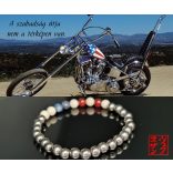 Monolith by Susan Végh – IKON: EASY RIDER, Férfi ásvány karkötő