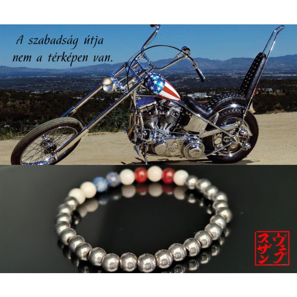 Monolith by Susan Végh – IKON: EASY RIDER, Férfi ásvány karkötő