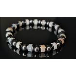 Monolith - Amazonit & Hematit férfi ásvány karkötő - A Tenger Lelke