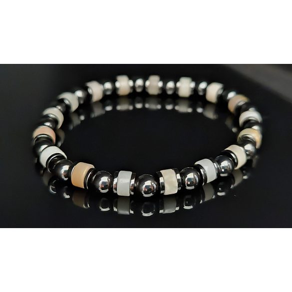 Monolith - Amazonit & Hematit férfi ásvány karkötő - A Tenger Lelke