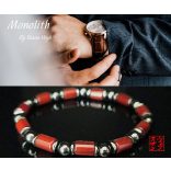 Monolith - Karneol & Hematit férfi karkötő - A Tűz Lendülete