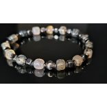 Monolith – Achát kocka & Hematit kocka férfi karkötő - A Struktúra Ereje