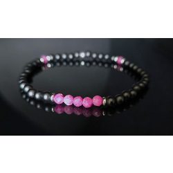   MONOLITH by Susan Végh – “Ruby Shadow” Férfi prémium ásvány   Karkötő