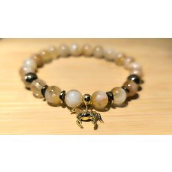   Ló Éve – Szerencse Prémium ásvány Karkötő Citrin & Aranyozott Hematit