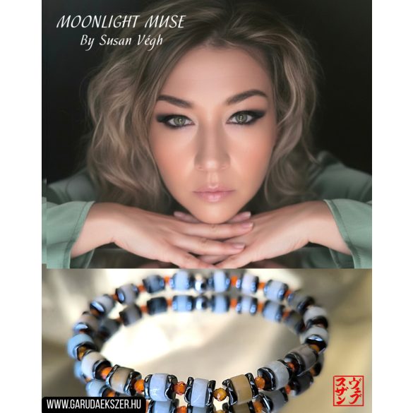 Moonlit Muse – Az Életerő és Bátorság Premium Ásvány Karkötője
