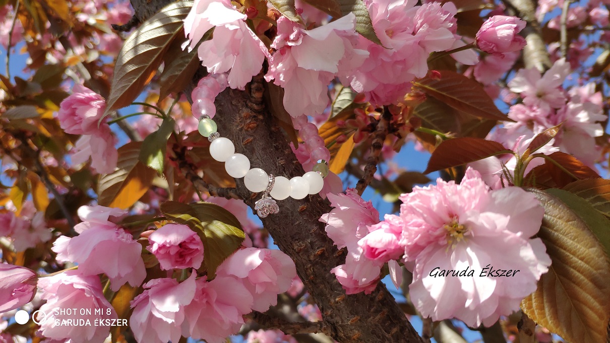 Sakura – Cseresznye Virág az újjászületés az új kezdet ásvány karkötője